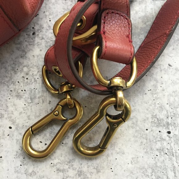 Oryany "Sarah" Pebble Leather Satchel with Braiding Detail, Marsala (Warm Rose) - Picture 15 of 15